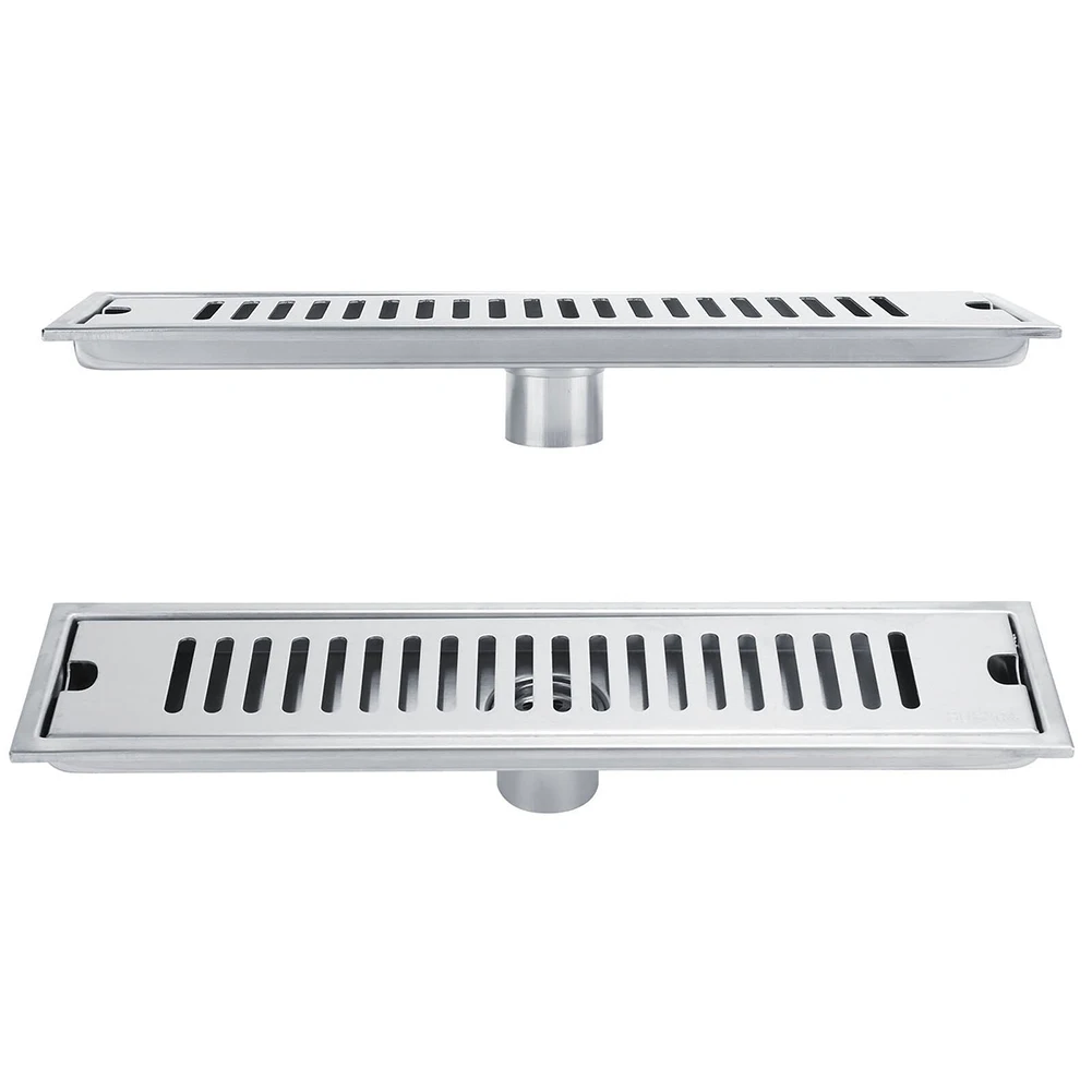 

Long Drainage Floor Drain Cover Shower Ladd Cabin Drain Floor Tile 304 Stainless Steel Trap Long Drainage Channel Bathroom Tools