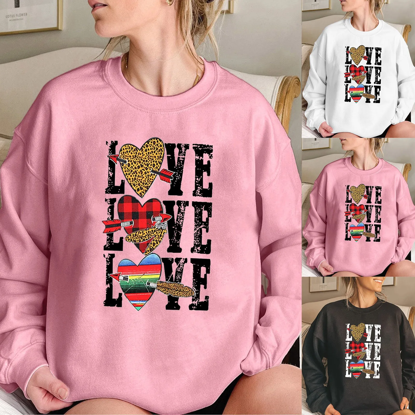 

Fashion Casual Women Warm Sweatshirt Long Sleeve O Graphic Sweatshirts Women Hooded Sweatshirt Women Zippe Warm Dark Sweatshirt