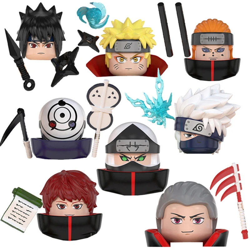 

Мини-фигурки героев аниме Narutos, Yakushi Kabuto Senju Tobirama Uzumaki Orochimaru, конструкторы, сборные модели, игрушки