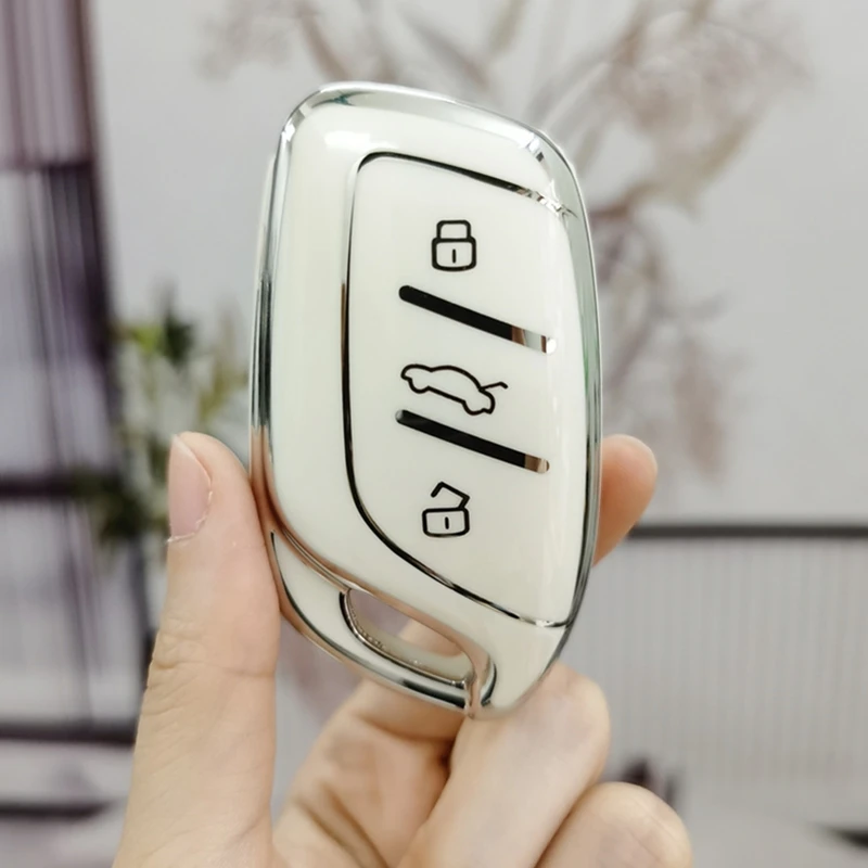 

Soft TPU Car Key Cover Case Keychain For MG 3 5 6 ZS EV EZS MG3 MG6 HS PHEV EP GS GT RX5 TPU Remote Fob Holder Shell Protector