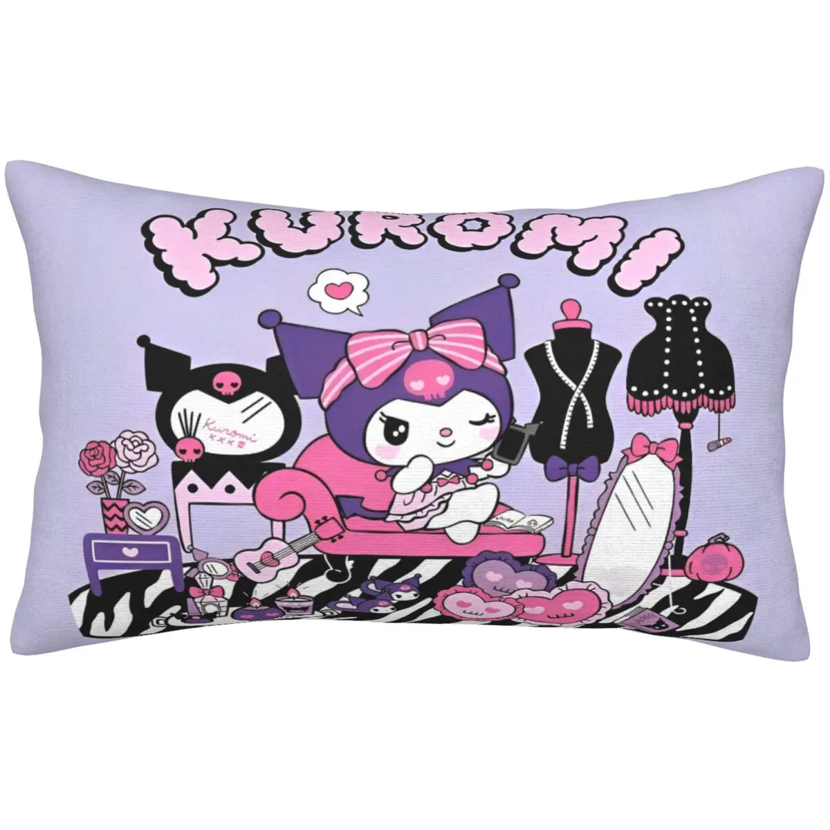 Детская наволочка Hello Kitty и Kuromi 30x20 дюймов для волос кожи постельное белье девочек
