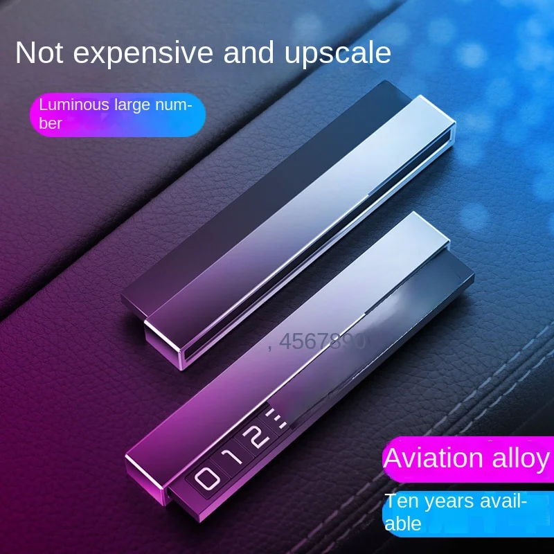 

Metal cars temporarily parking license car number license plate number plate creative luminous temporary parking plate