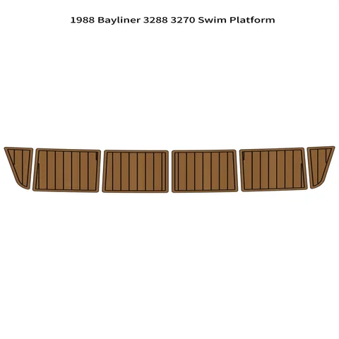 1988 Bayliner 3288 3270 Плавательная платформа Step Boat EVA Foam Teak напольный коврик SeaDek MarineMat Gatorstep Style Самоклеящийся ZS