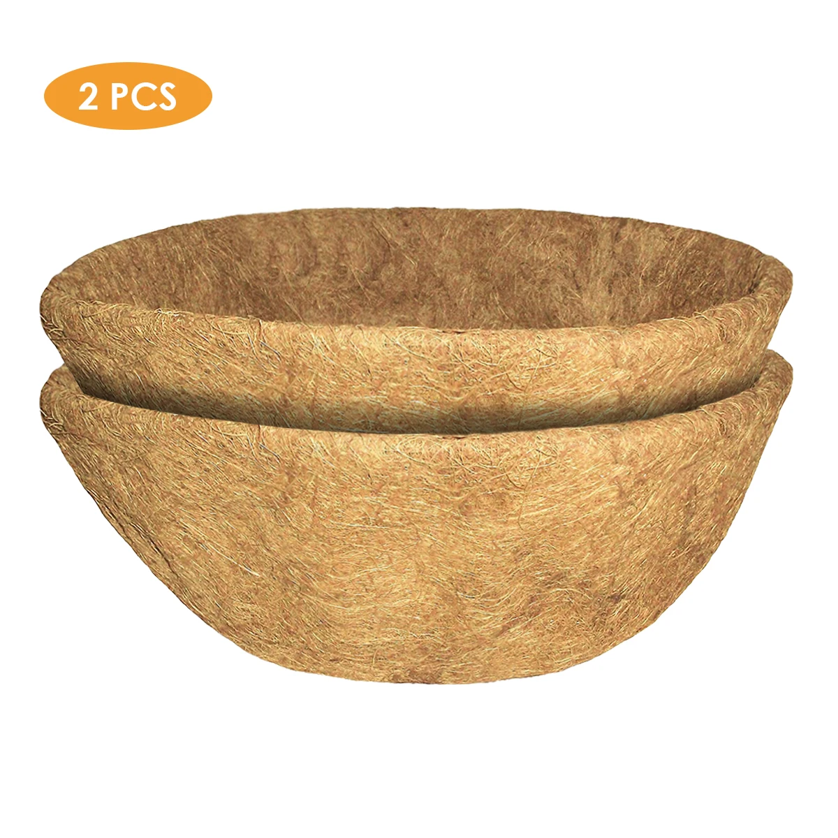 

2pcs Round Replacement Liner for Hanging Basket Flowerpot, Coconut Fiber Plant Basket Liner