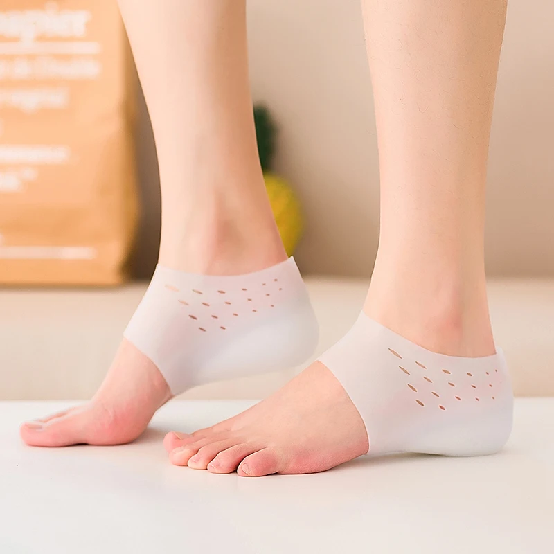 Invisible Heightening Insole Silicone Physical Examination Bionic Interior Heightening Protection Heel Insoles for Shoes