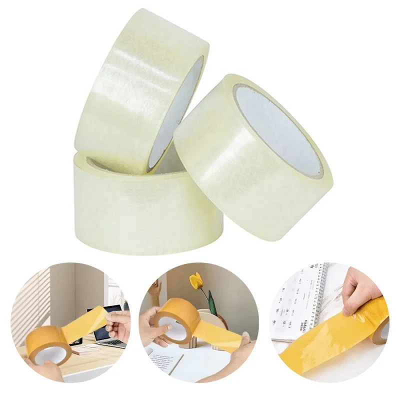 3/6 рулонов 46 м прозрачная лента инструменты для упаковки офиса водонепроницаемый