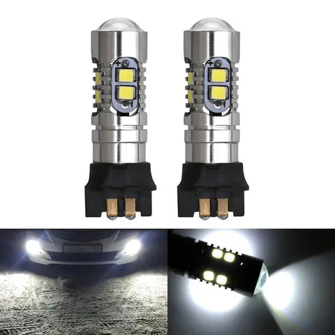 2X PW24W PWY24W светодиодные лампы 2323 SMD DRL супер яркий Canbus без ошибок сигнал поворота автомобиля фонарь DRL дневные ходовые огни белый
