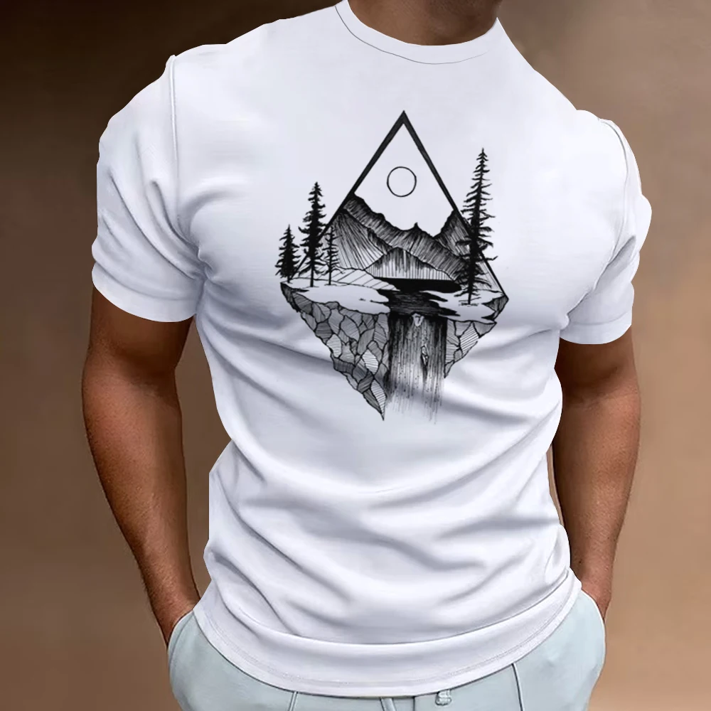 

Mens T Shirts Chest Pattern Oversized Shirt Summer 3d Print Short Sleeve Leisure Stree Twear Hip Hop Tops Tee New Men Clothing