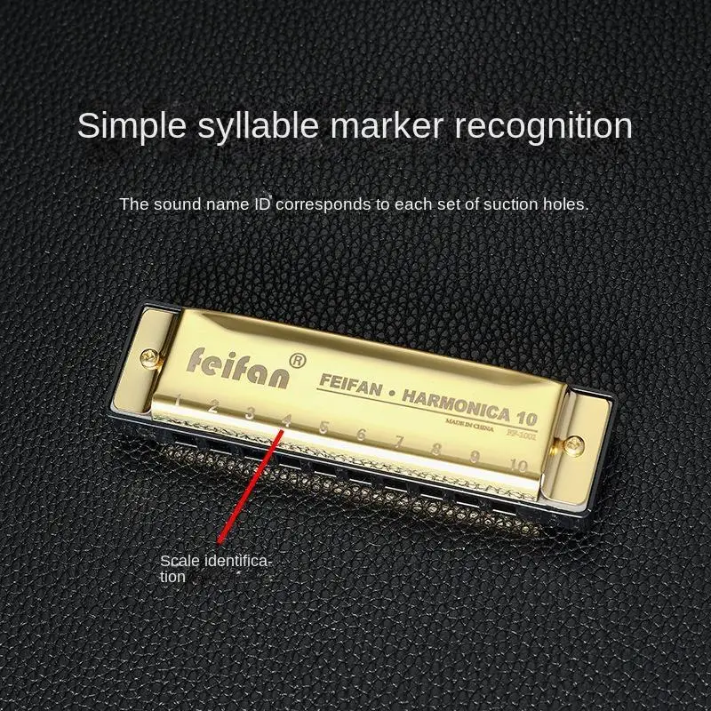 Гармоника для детей с 10 отверстиями Классическая Музыкальная гармоника