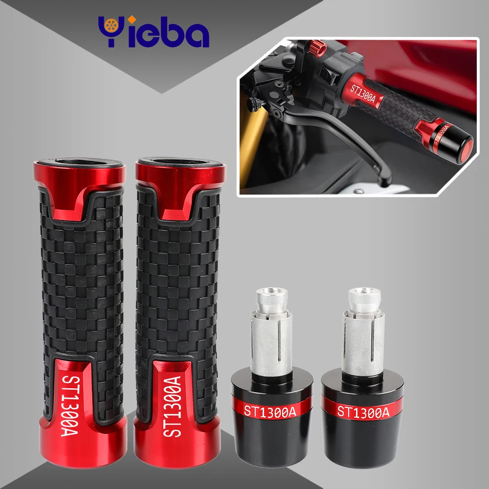 

For Honda ST1300A ST 1300 A 2003 2004 2005 2006 2007 Motorcycle Weight Parts Handlebar Grips Cap Anti Vibration Silder Plug CNC