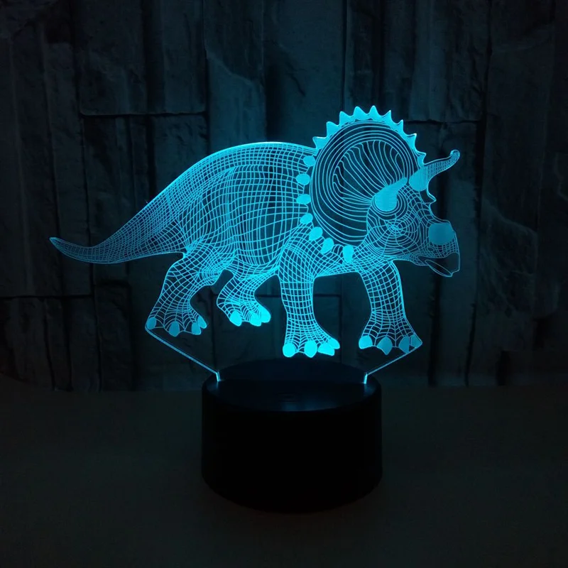 

Dinosaur LED Lights Decoration Led Lights for Room 3D Acrylic Lamp Color TransformationChildren's Toys Dinosaur LED Light