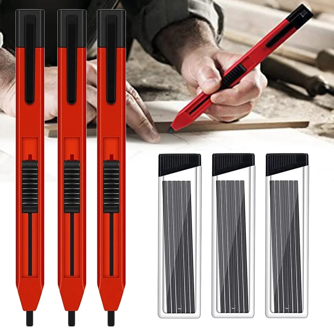 

Набор механических карандашей для деревообработки, инструменты для маркировки столярных работ, строительных работ, карандаш, письменные принадлежности для школы и офиса