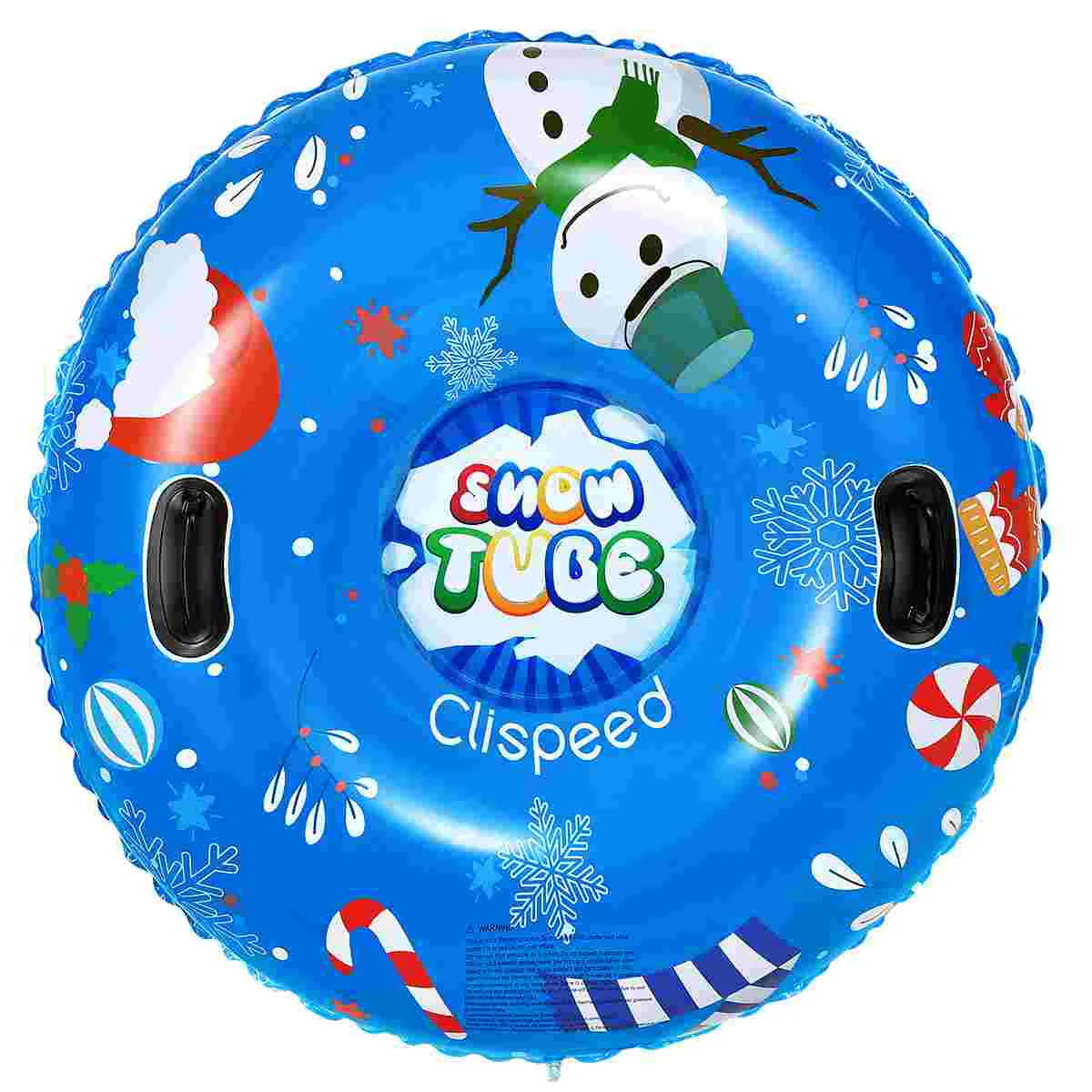 

120cm PVC Wear Resistant Inflatable Round Snow Tube Snow Sled for Winter Outdoor Skiing Snow Games Skating