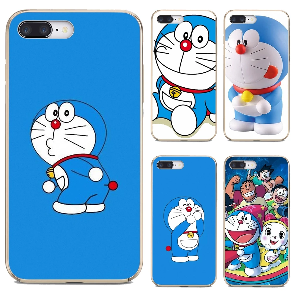 For Xiaomi Pocophone iPod Touch 6 5 F1 For Samsung Galaxy Grand Core Prime Nobita Nobi Japan Doraemon Blue Cat Case