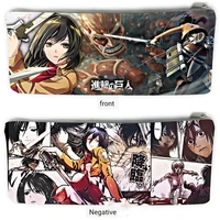 anime pencil cases kawaii pencil bags attack on titan study stationery kids office student school supplies stationary eren jager