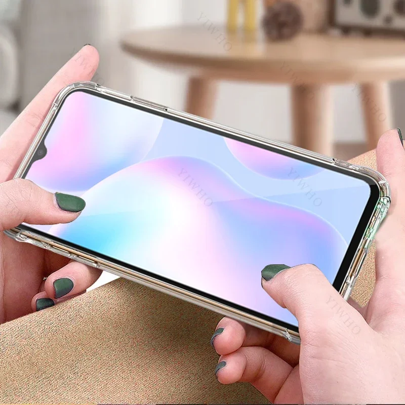 Защитный прозрачный чехол для телефона Xiaomi Redmi 9A M2006C3LG ТПУ утолщенный Прозрачный 9