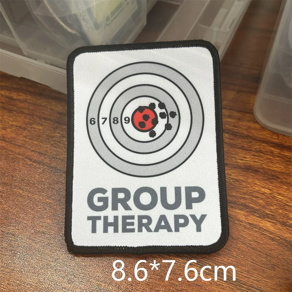 Групповая терапия снайперская мишень значок для морального духа печать