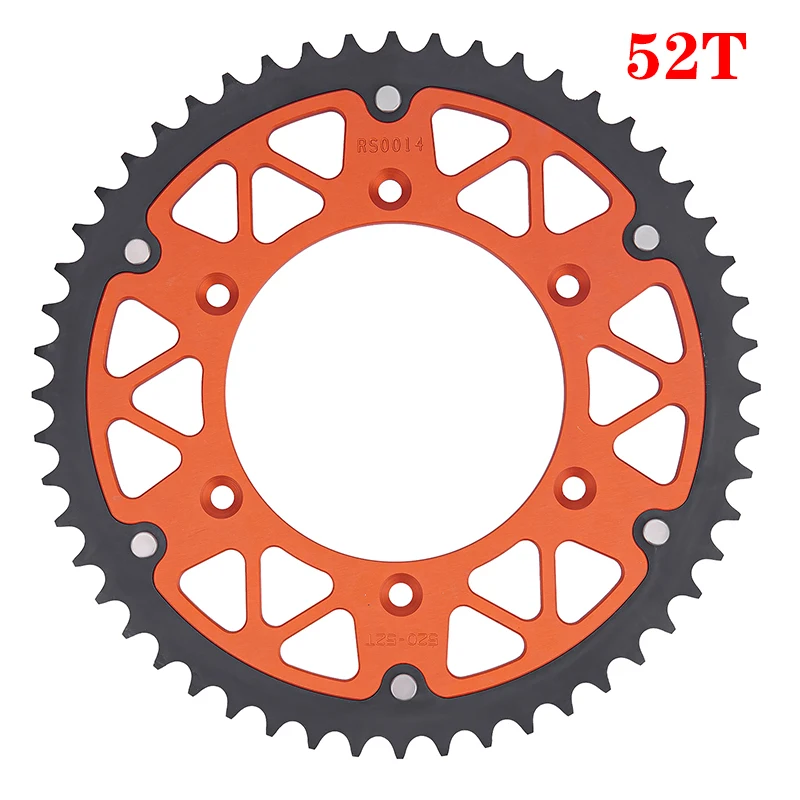 

Задняя звездочка 45T - 52T, детали мотоцикла для SX-F 125 144 150 200 250 350 300 360 380 520 500 525 505 440 450 Racing Six Day