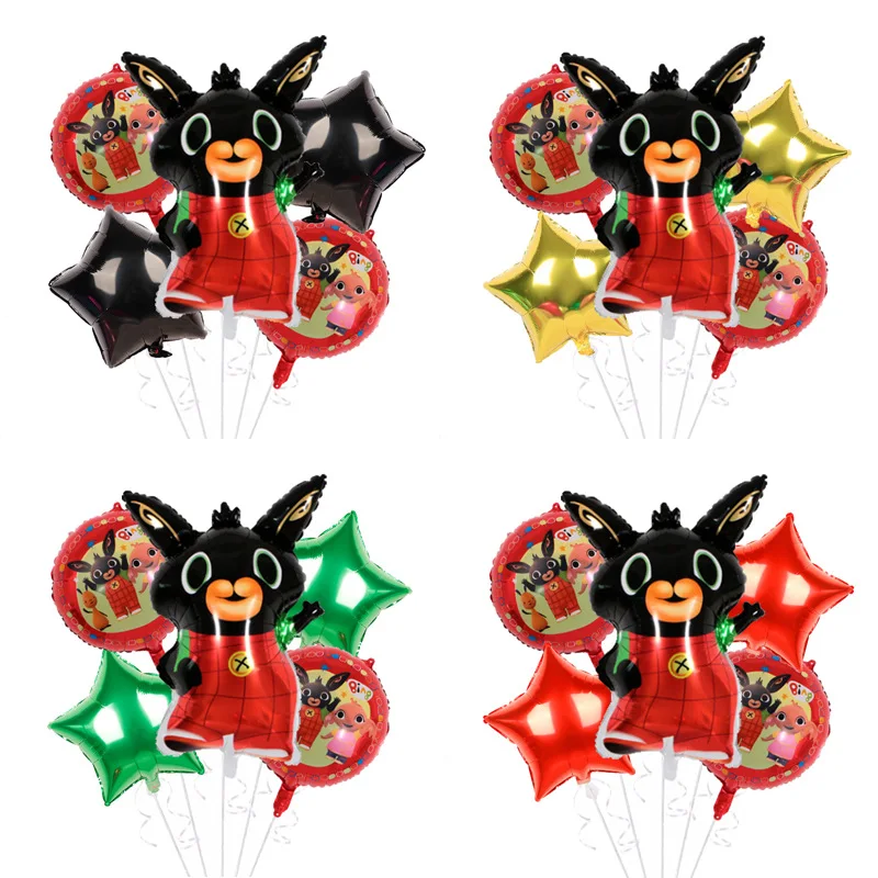 

New style cartoon Rabbit latex balloon set black Rabbit children's toy birthday party decoration balloon birthday gift