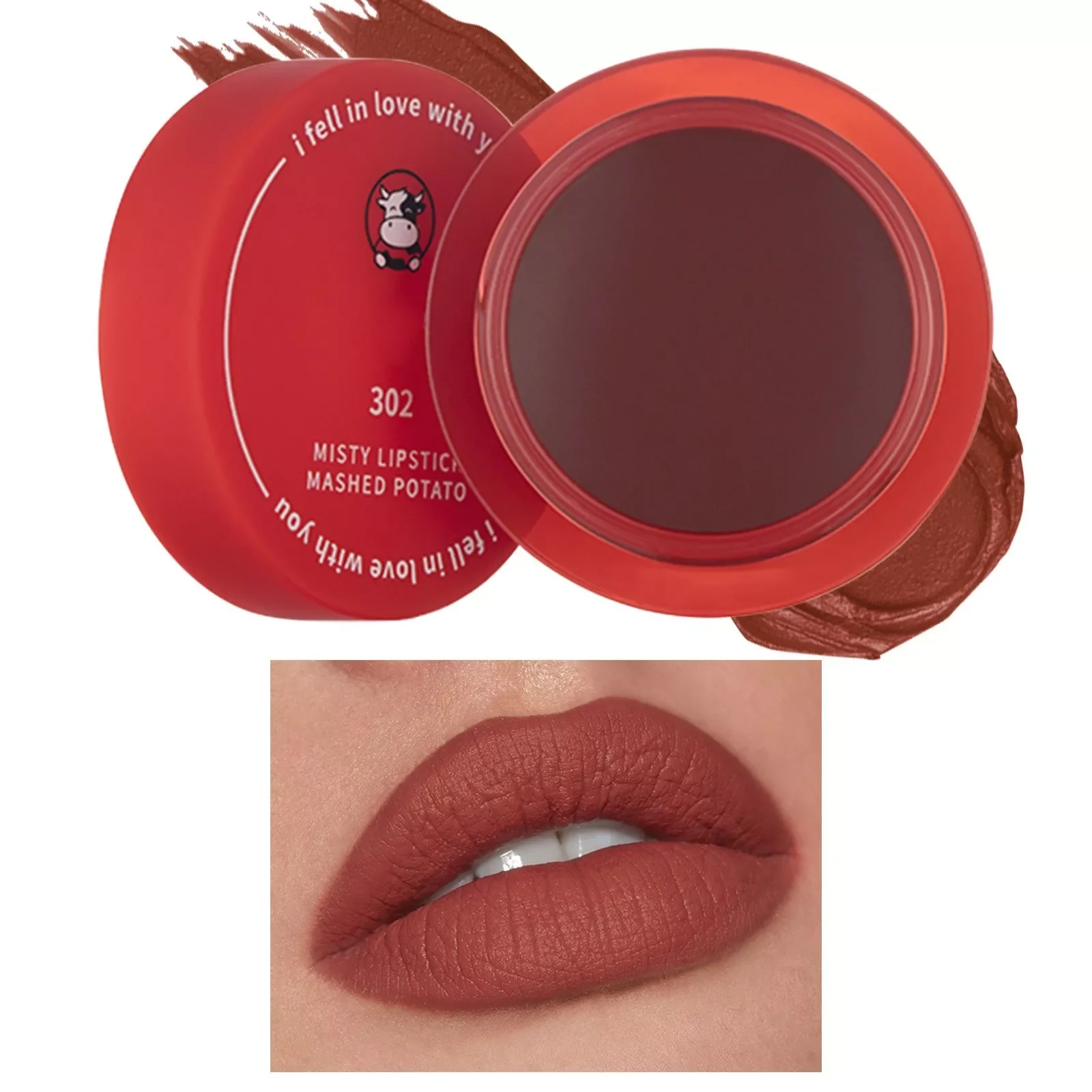 

NEW2023 Creamy Lip Clay Jar Lipstick Velvet Lip Glaze Long Lasting Waterproof Velvet Lip Gloss Tinted Lip Makeup Gifts For Girls