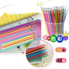 48 цветов, Заполняемая цветная Магнитная шариковая ручка, разноцветная Магнитная цветная ручка для рисования, школьные канцелярские принадлежности
