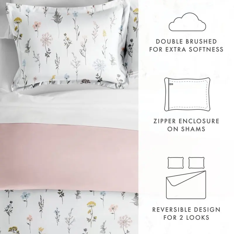 

Reversible Wild Print 3-Piece Duvet Cover Set, Full/Queen