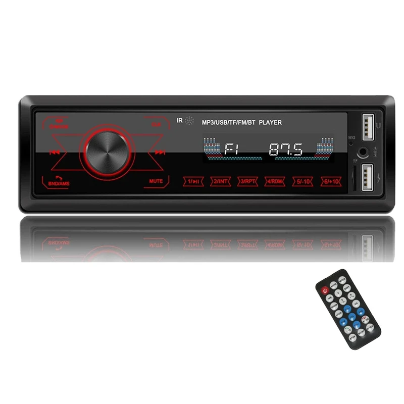 

Автомагнитола 12 В, мультимедийный плеер с USB, AUX, FM, Bluetooth, 7 цветов