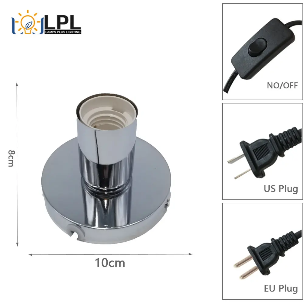 

E27 Screw Head Lampholder Lampholder Decorative Table Lamp Bar Cafe Living Room Bedroom Decoration Sterilization Light