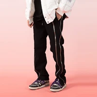 mens clothing men jeans loose hip hop multi zip stitching design y2k street style men pants streetwear korean fashion clothing