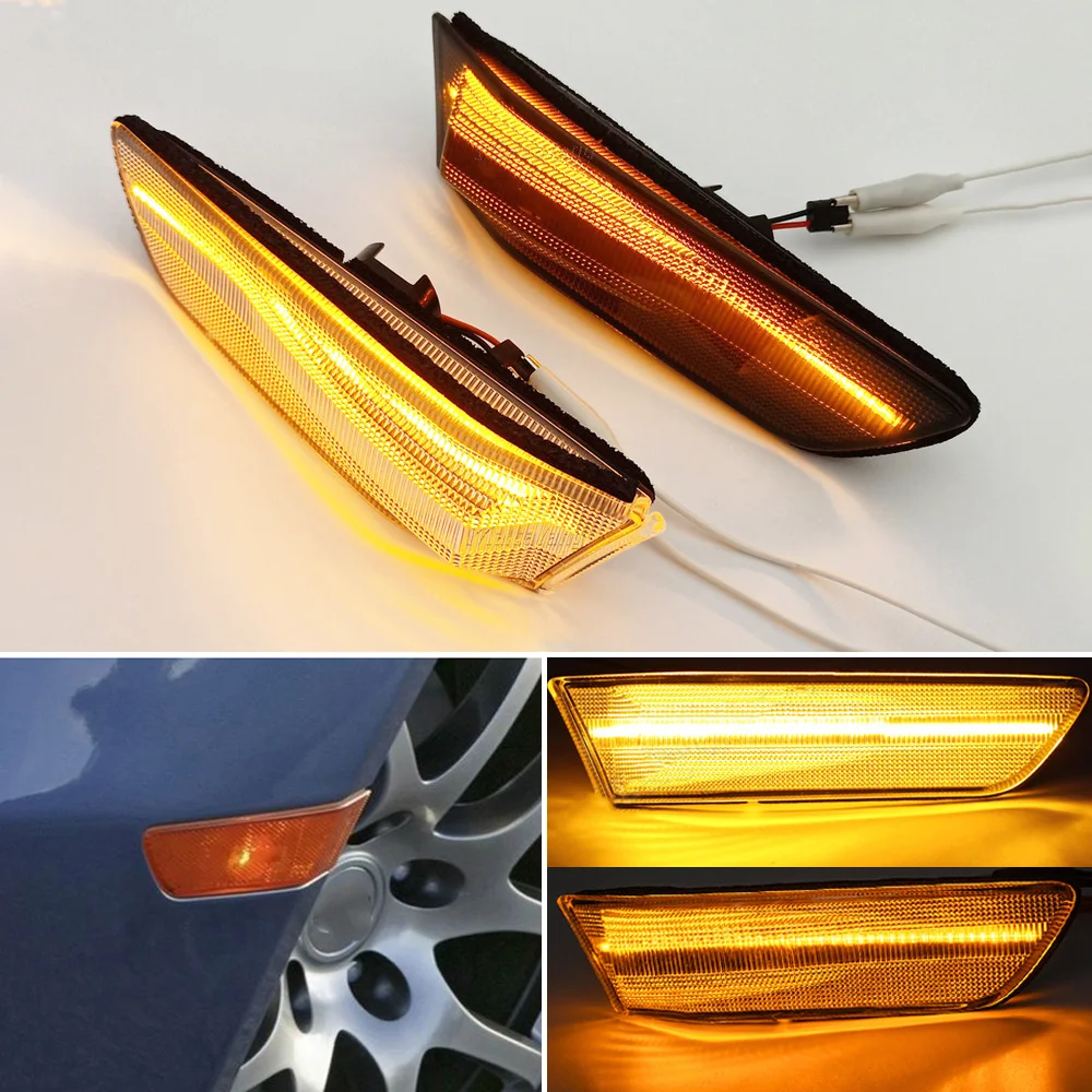 

2 шт. светодиодные Передние боковые габаритные огни указатели поворота для Nissan Skyline 350GT Infiniti G35 2D Coupe 2003-2007 IN2551108