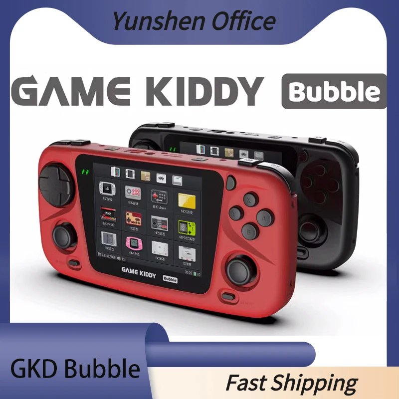 Игровой плеер Kiddy Gkd Bubble 3 5 дюйма мА Rk3566 Процессор Hdmi видеовыход Портативный ретро