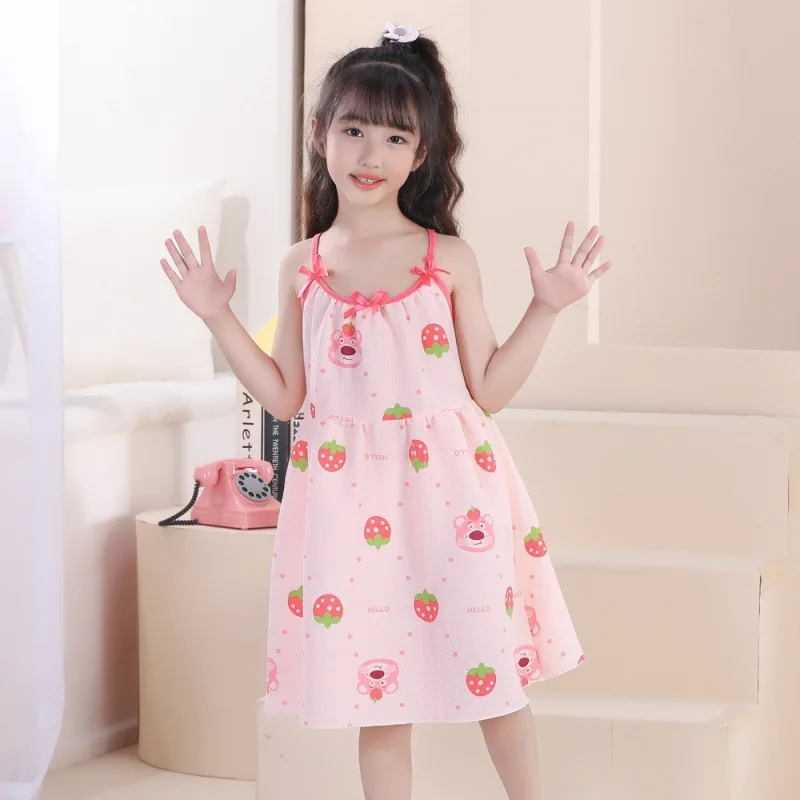 Kawaii Melodys Hello Kittys ночная рубашка детское платье мультяшная Милая Ночная для