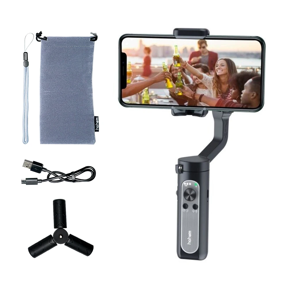

Hohem ISteady X Stabilizer Gimbal 3-axis Handheld Selfie Stick Cell Smartphone Holder for Camera Dslr Pocket Go Phone Three-axis