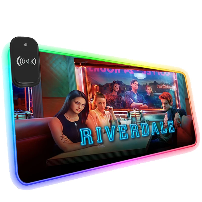 

Коврик для мыши с беспроводной зарядкой и светодиодной подсветкой