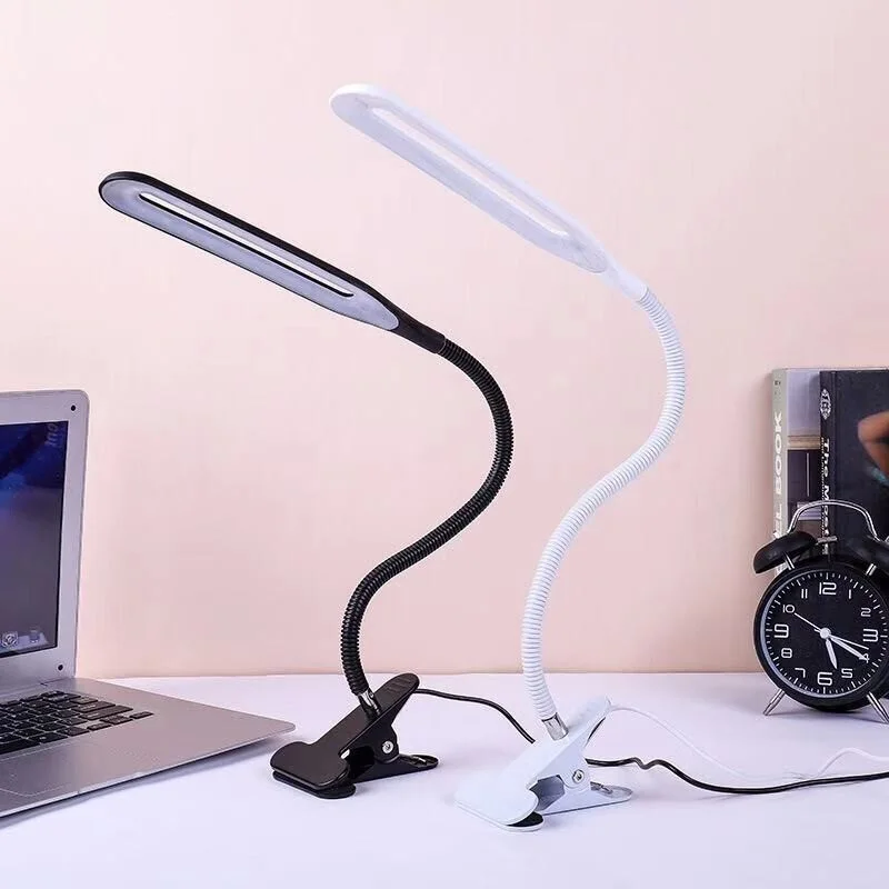 

Eyes Protection Clamp Clip Light Table Lamp Bendable USB Reading Lamp Desk Bedroom