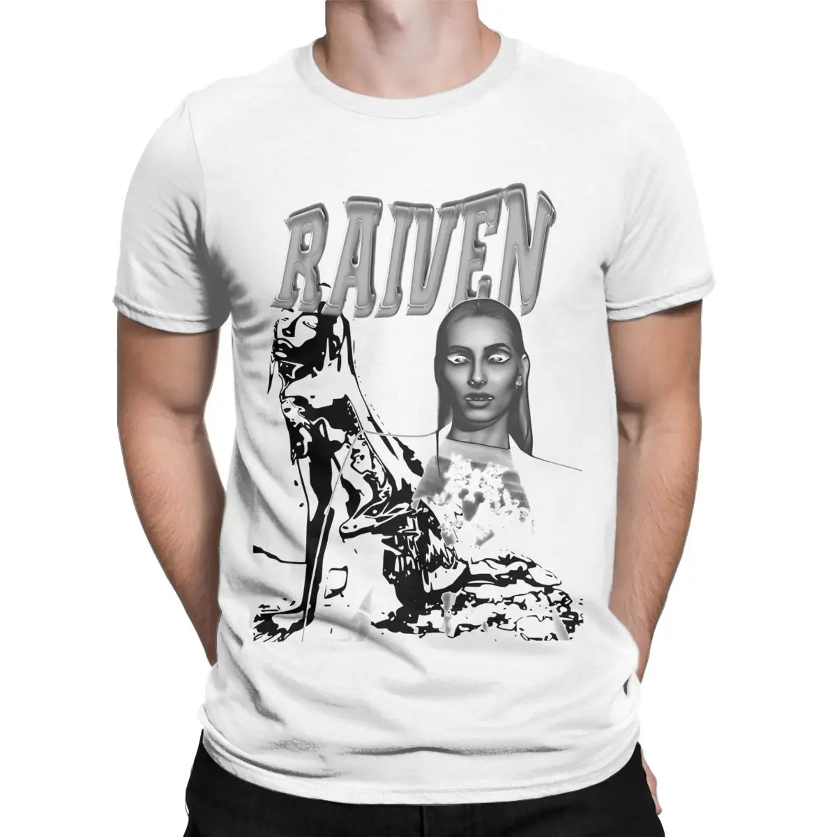 VAPORWAVE RAIVEN Словения VERONIKA Eurovisions 2024 T аксессуары для рубашек Мужская Женская 100%