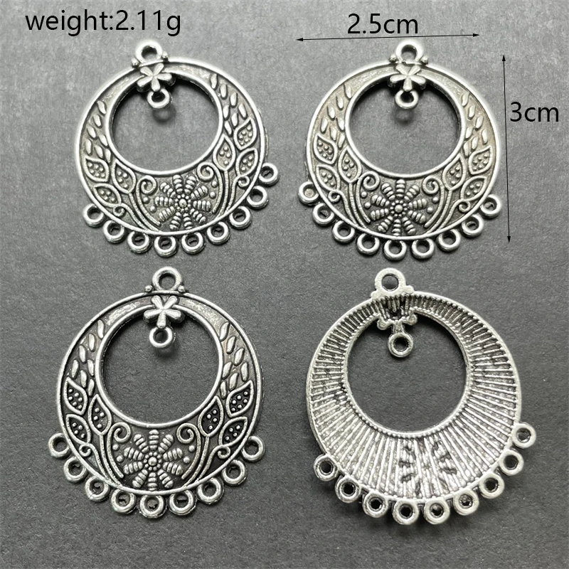 10pcs Sweater Chain Style End Tag Accessories Produce Various Types Of Men's And Women's Jewelry Supplies Metal Alloy Wholesale images - 6