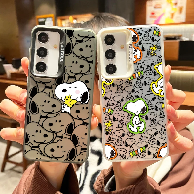 Милый S-Snoopy аниме мультфильм для Samsung Galaxy S24 S23 S22 S2 S20 Note 20 FE Ultra Plus красочный