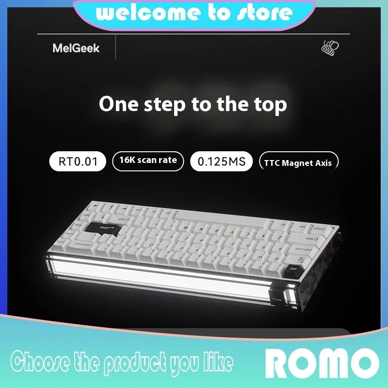 MelGeek Little Bee MADE68 Клавиатура с ультрамагнитной осью Механическая безстрашная