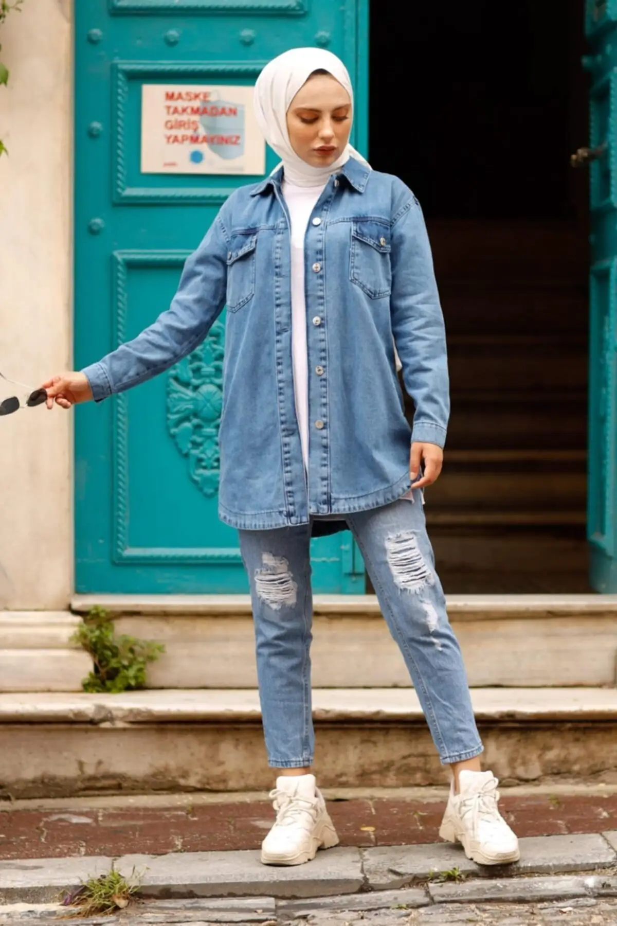 

Women's Fashion Denim Jacket Coat 2021 Seasonal Jeans Jacket Blue
