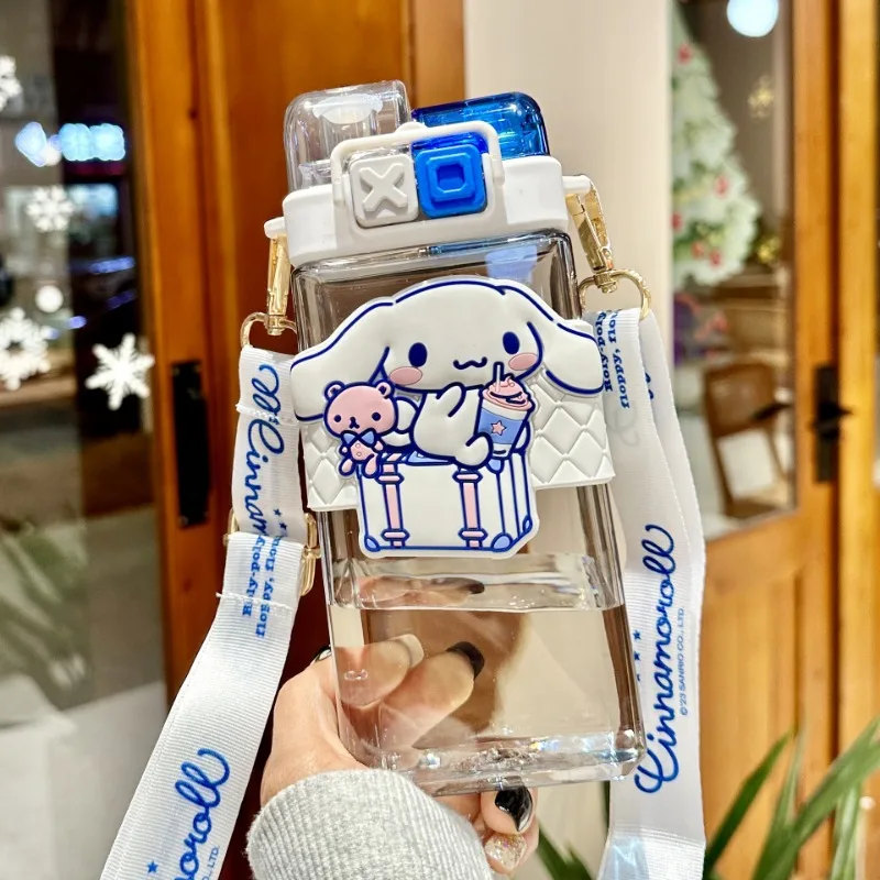 Детская Чашка Для Воды Kumi С Двойной Соломинкой Напитков Портативная Квадратная