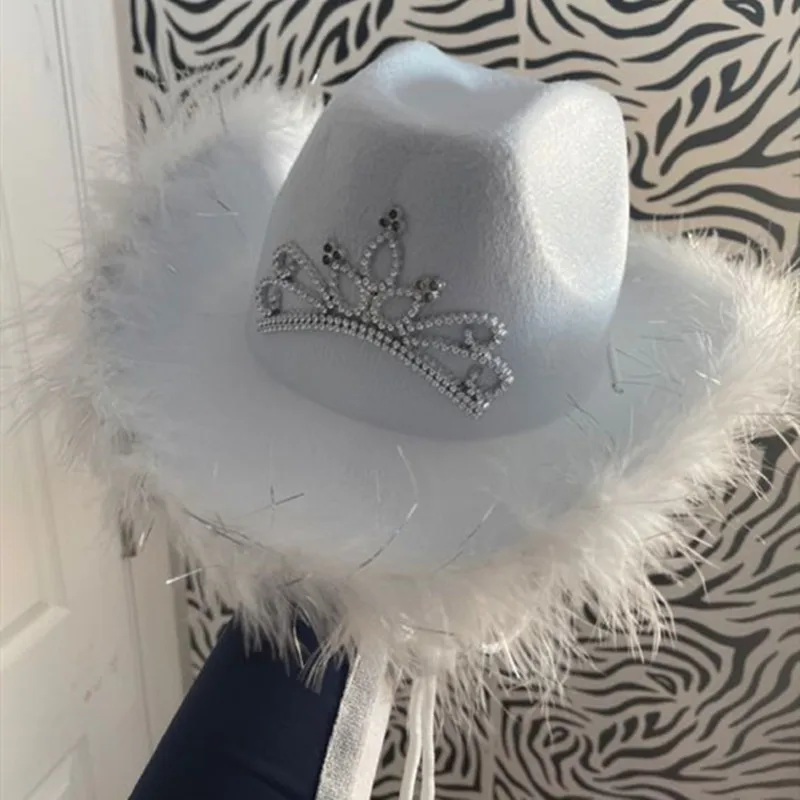 Gaono ковбойская шляпа для женщин Розовая смешная вечеривечерние Западная коровка