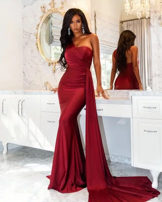 

2022 Summer New Women's One Shoulder Sleeveless Pleated Long Length Maxi Party Dresses Vestidos