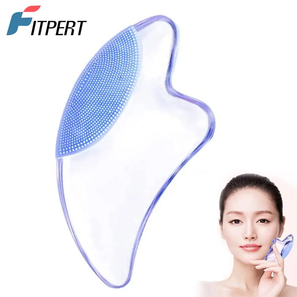 

2 & 1 Crystal Gua Sha Body Massage Tool, Face Slimming Massager, Facial Cleansing Tool,Soft Safe and Durable,Polishing Your Skin