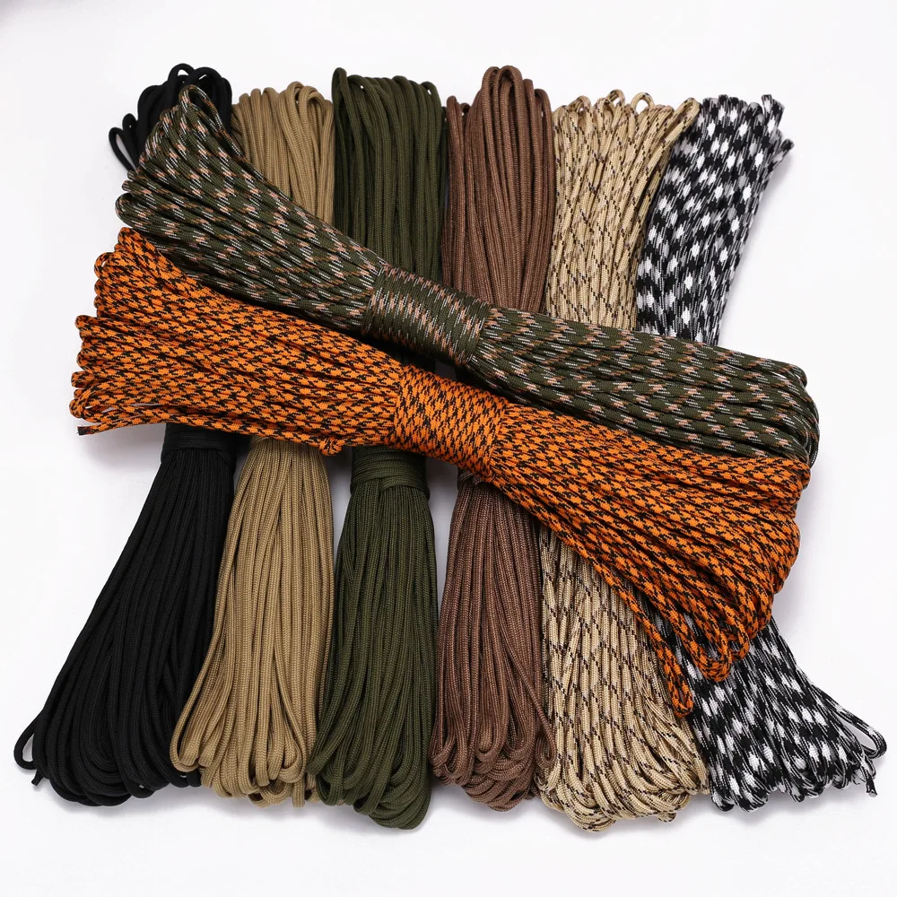 

31Meter Dia 4MM 7 Stand Cores Paracord Parachute Cord for Outdoor Survival Lanyard Tent Rope Hiking Camping Climbing Clothesline