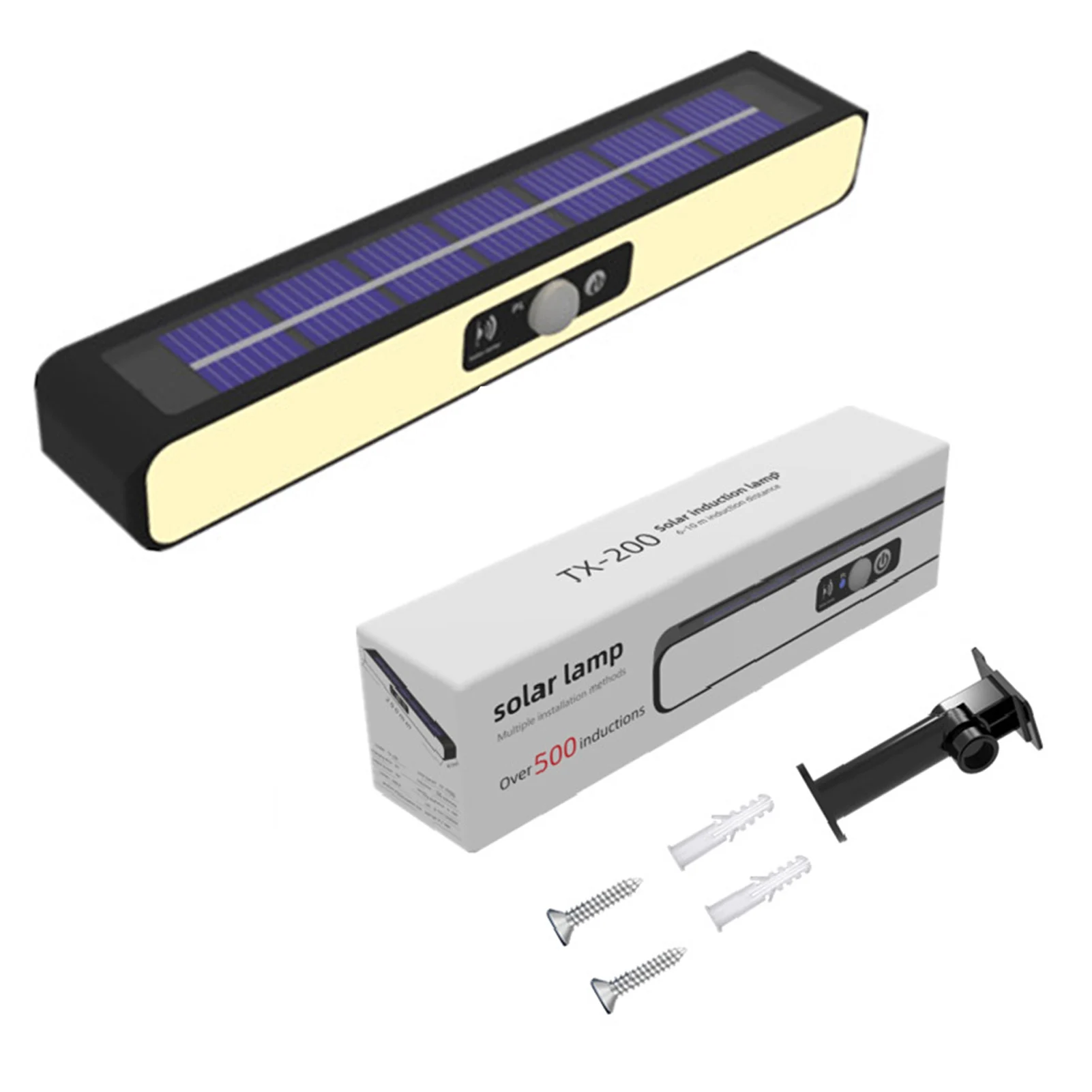 

Уличные фонари на солнечной батарее, уличный фонарь с 36 светодиодами для обнаружения движения, для парковки, уличный фонарь для входной две...