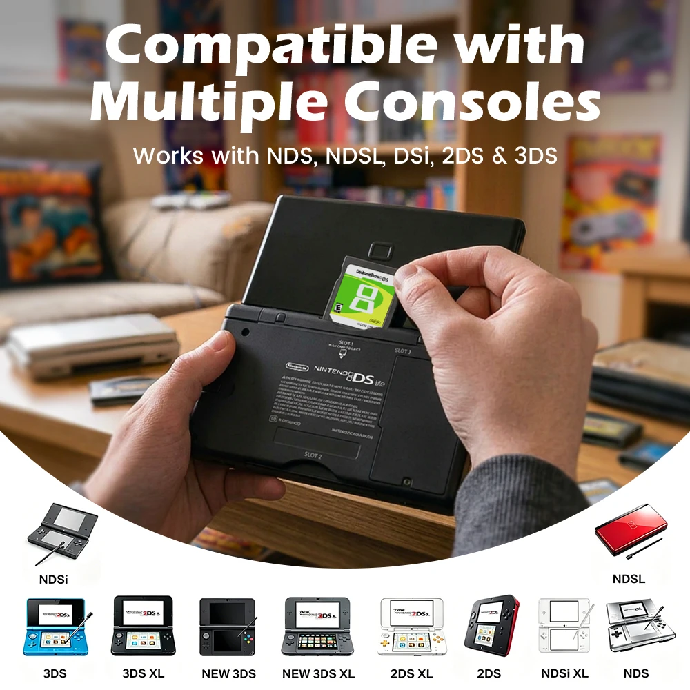 Коллекция из 7800 игр в 1-комплекте: флеш-карта Wood System DS с картой TF 32G64G для NDSNDSLNDSI XL2DS3DS3DS XL, карта для записи игр. (art.: 3920dbfec19ab) - 3920dbfec19ab