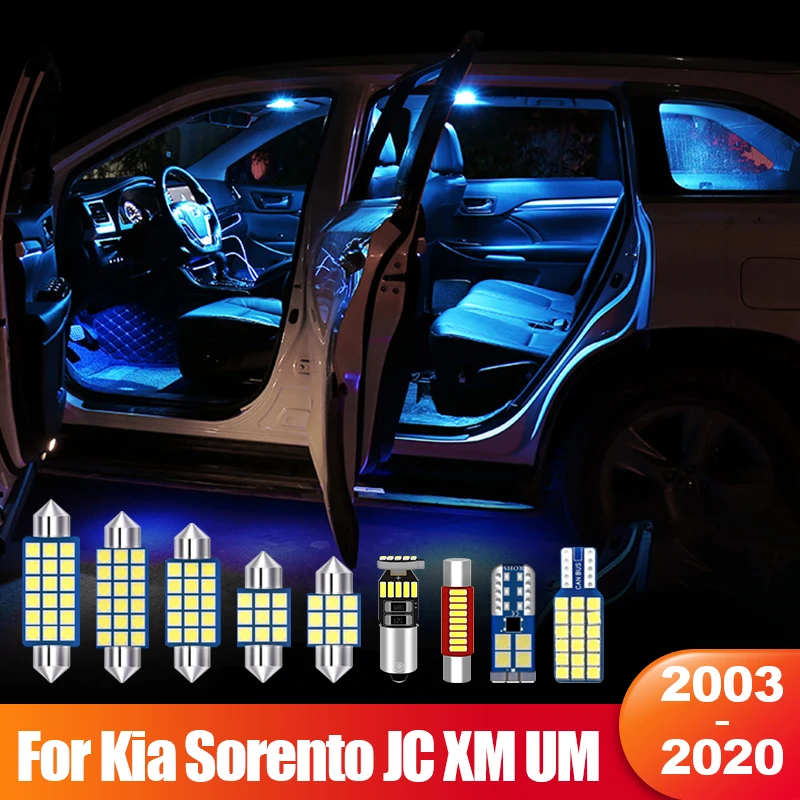 Для Kia Sorento JC XM UM 2003 ~ 2020 2011 2012 2013 2014 2016 автомобильная светодиодная купольная