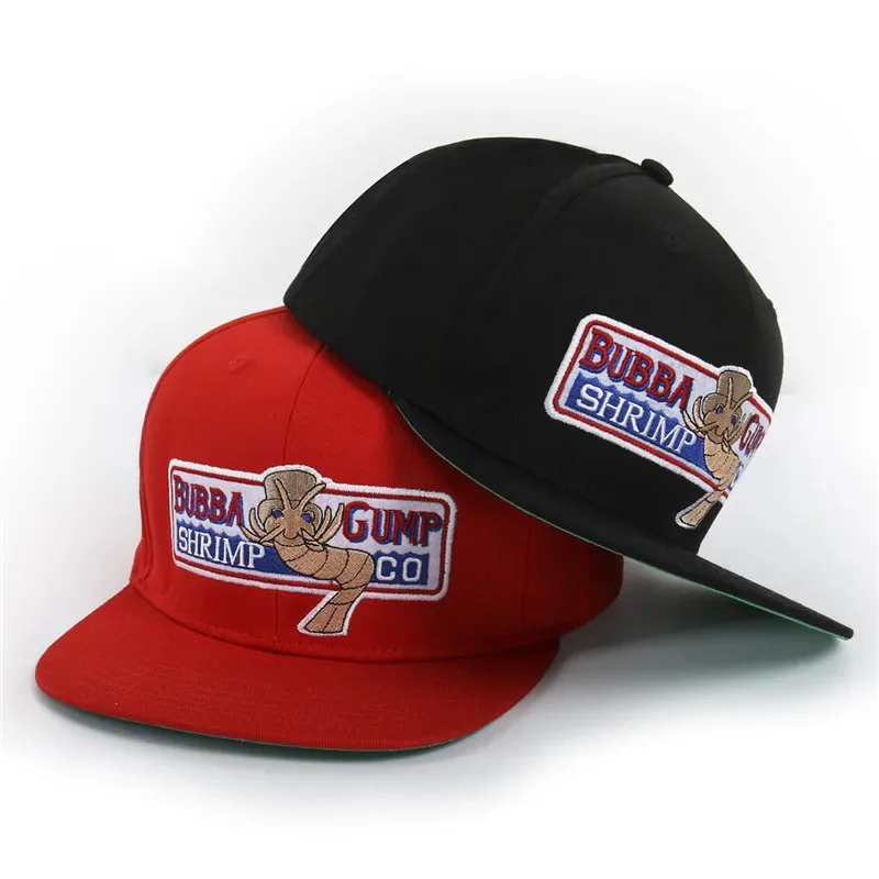 Фото 25COSForrest Gump Cap Костюм Косплей Кепка Snapback с вышивкой 1994 Bubba Gump Shrimp CO. Бейсбольная кепка унисекс, летние кепки №3