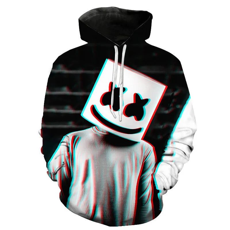 

Oversized Men Hip-Hop Sweatshirts Music 3D Printed Pullover Long Sleeve Streetwear Winter High Quality Edgy Punk Men Hoodies Top